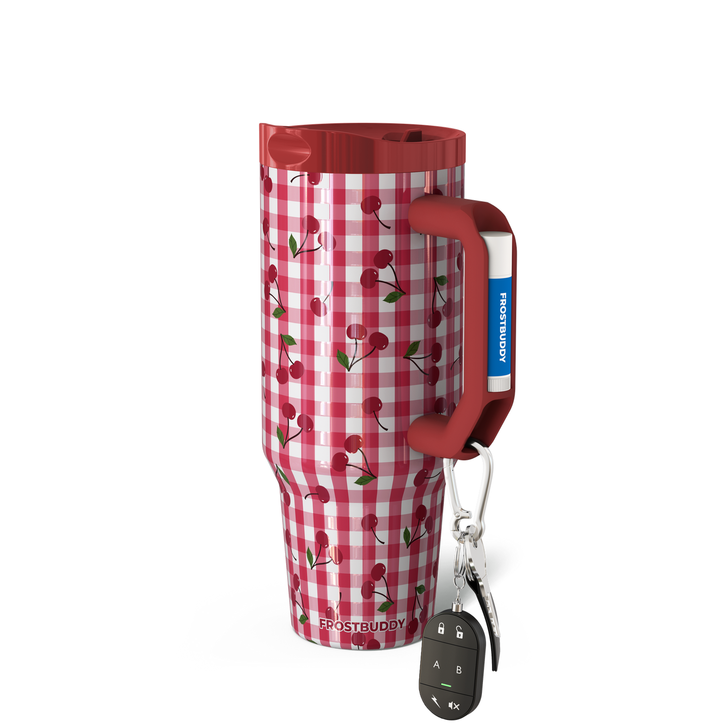 Thicc Buddy 40oz | Cherry Gingham image 1