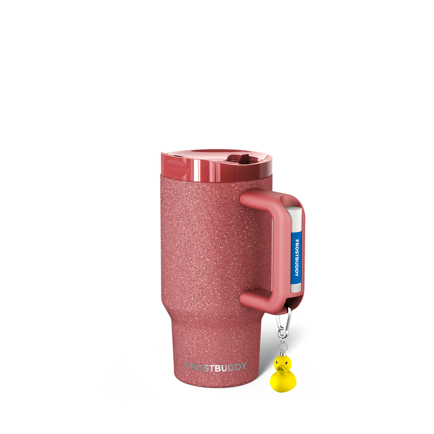 Thicc Buddy 16oz | Burgundy Glitz image 1