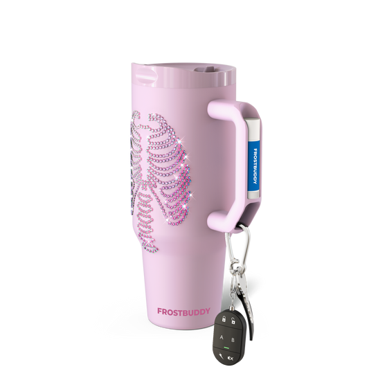 Thicc Buddy 40oz | Pink Skeleton image 2