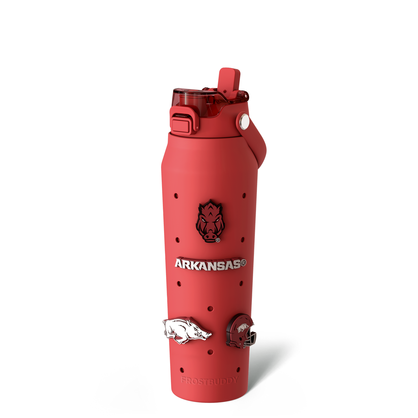 Bottle Buddy 32oz | Arkansas Razorbacks | Skin + Budz Bundle image 1
