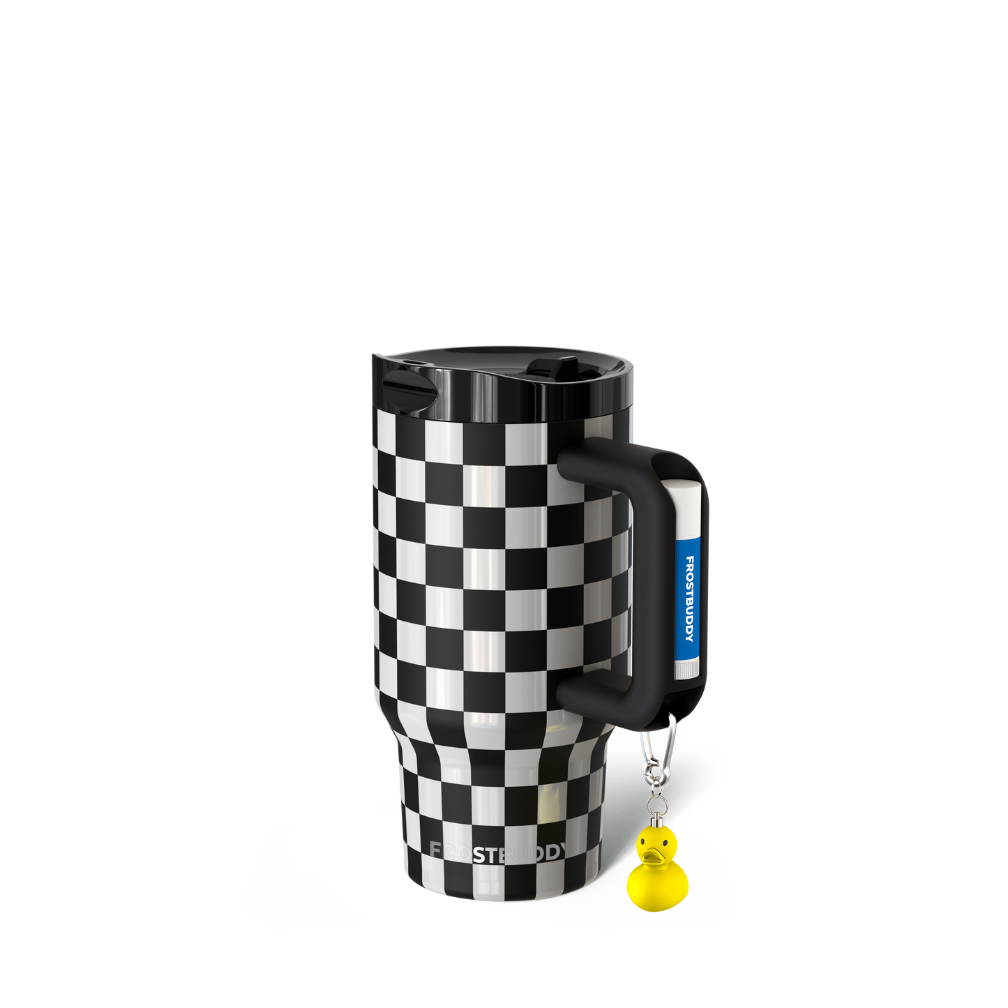 Thicc Buddy 16oz | Black & White Checkered image 1