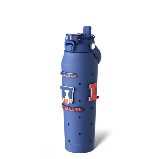 Bottle Buddy 32oz | Illinois Fighting Illini | Skin + Budz Bundle image 1