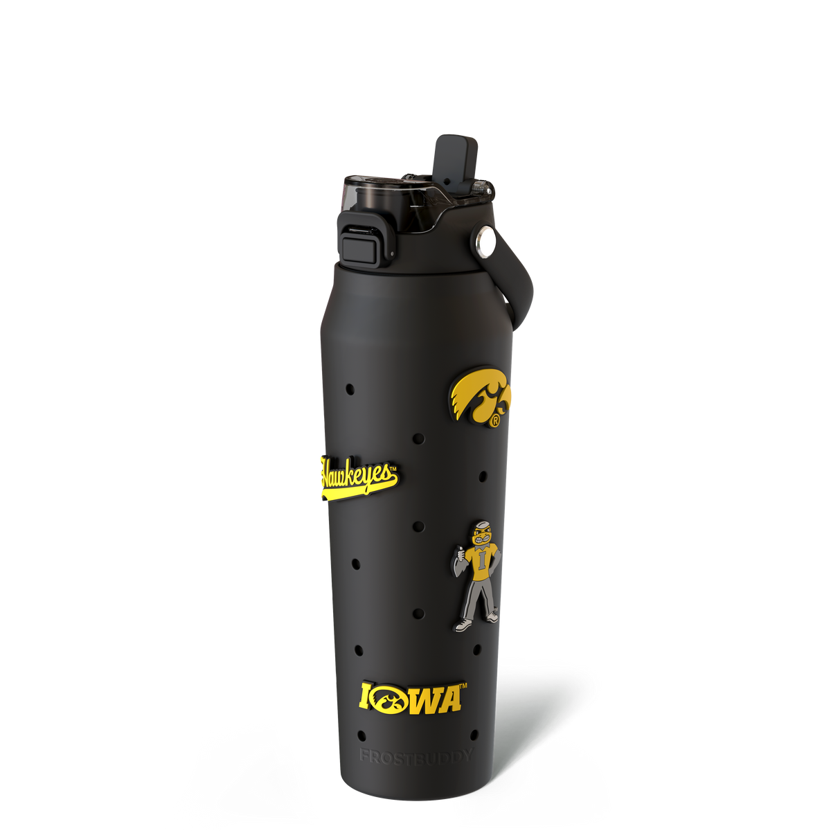 Bottle Buddy 32oz | Iowa Hawkeyes | Skin + Budz Bundle image 1