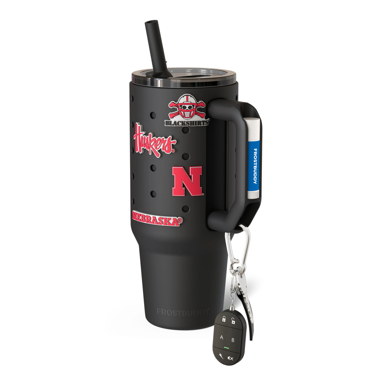 Thicc Buddy 40oz | Nebraska Cornhuskers | Skin + Budz Bundle image 1