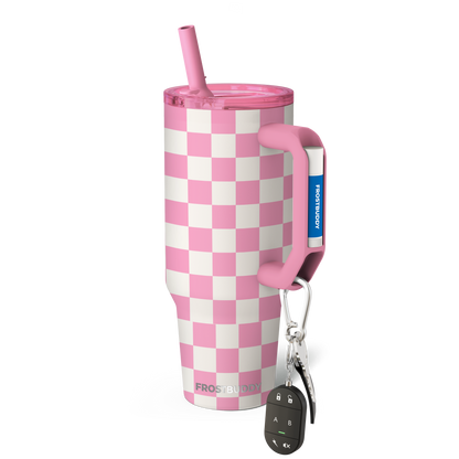 Thicc Buddy 40oz | Pink Checkered image 1