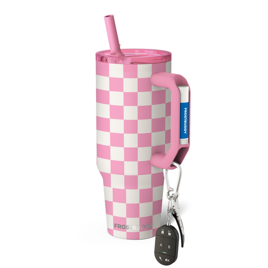 Thicc Buddy 40oz | Pink Checkered image 1