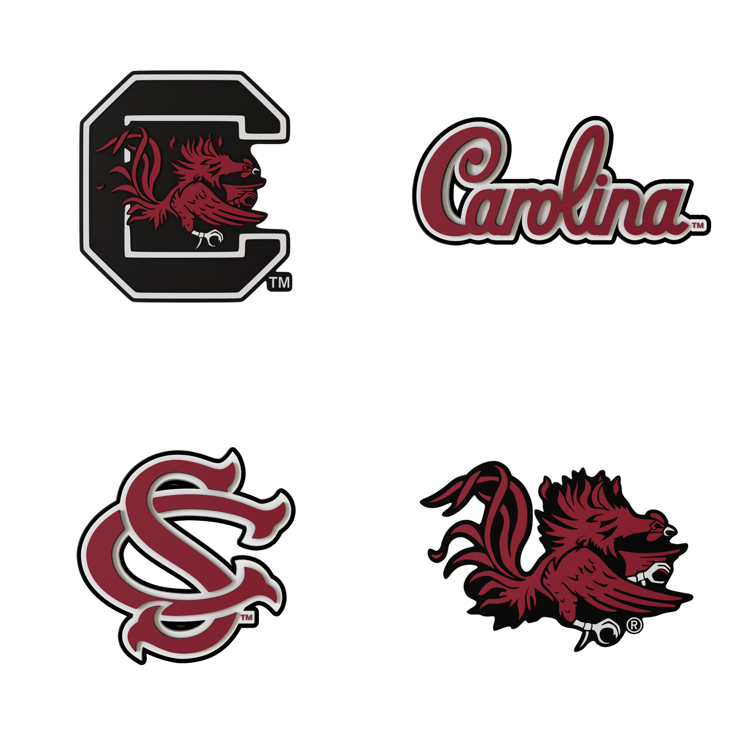 Budz | South Carolina Gamecocks | 4-Pack Bundle image 1