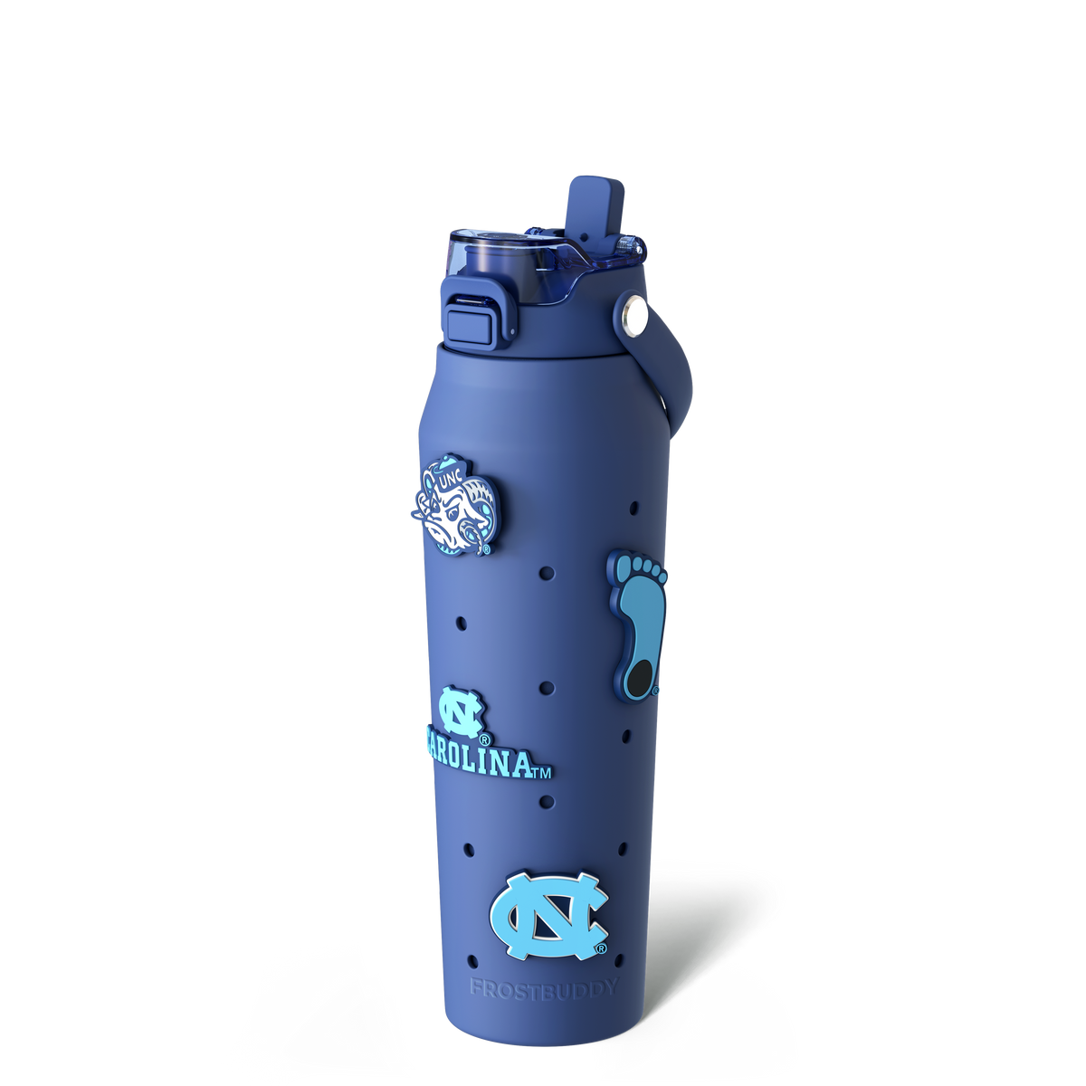 Bottle Buddy 32oz | UNC Tarheels | Skin + Budz Bundle image 1