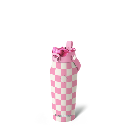 Bottle Buddy 16oz | Pink Checkered image 1