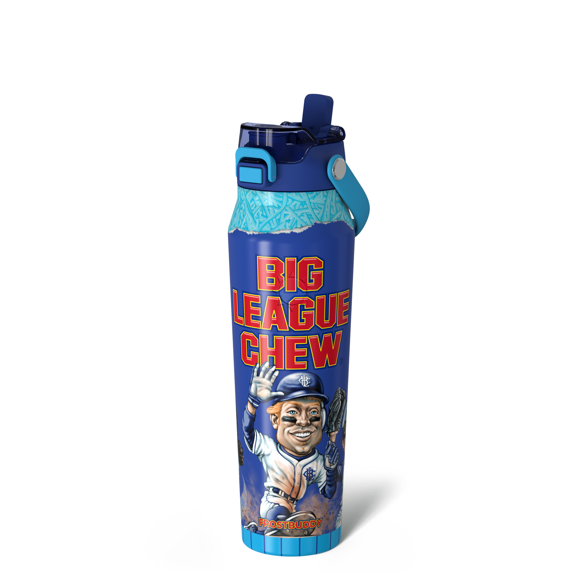 Bottle Buddy 32oz | Blue Raspberry Big League Chew image 1