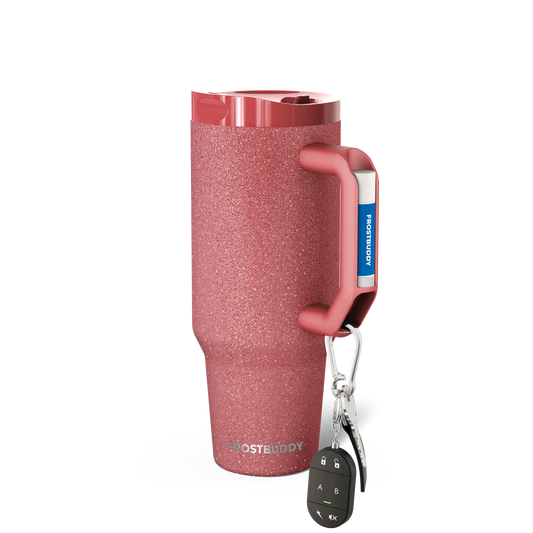 Thicc Buddy 40oz | Burgundy Glitz image 1