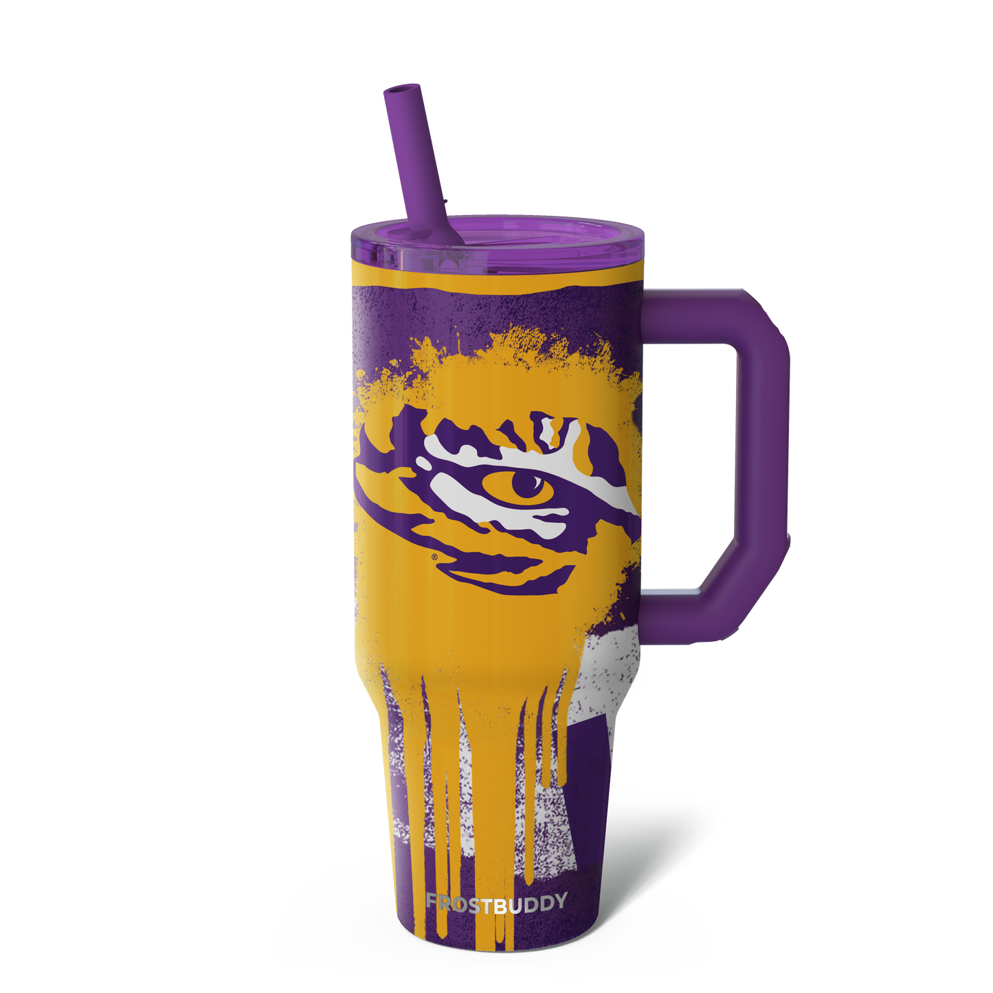 Thicc Buddy 40oz | LSU Tigers | Drip image 1