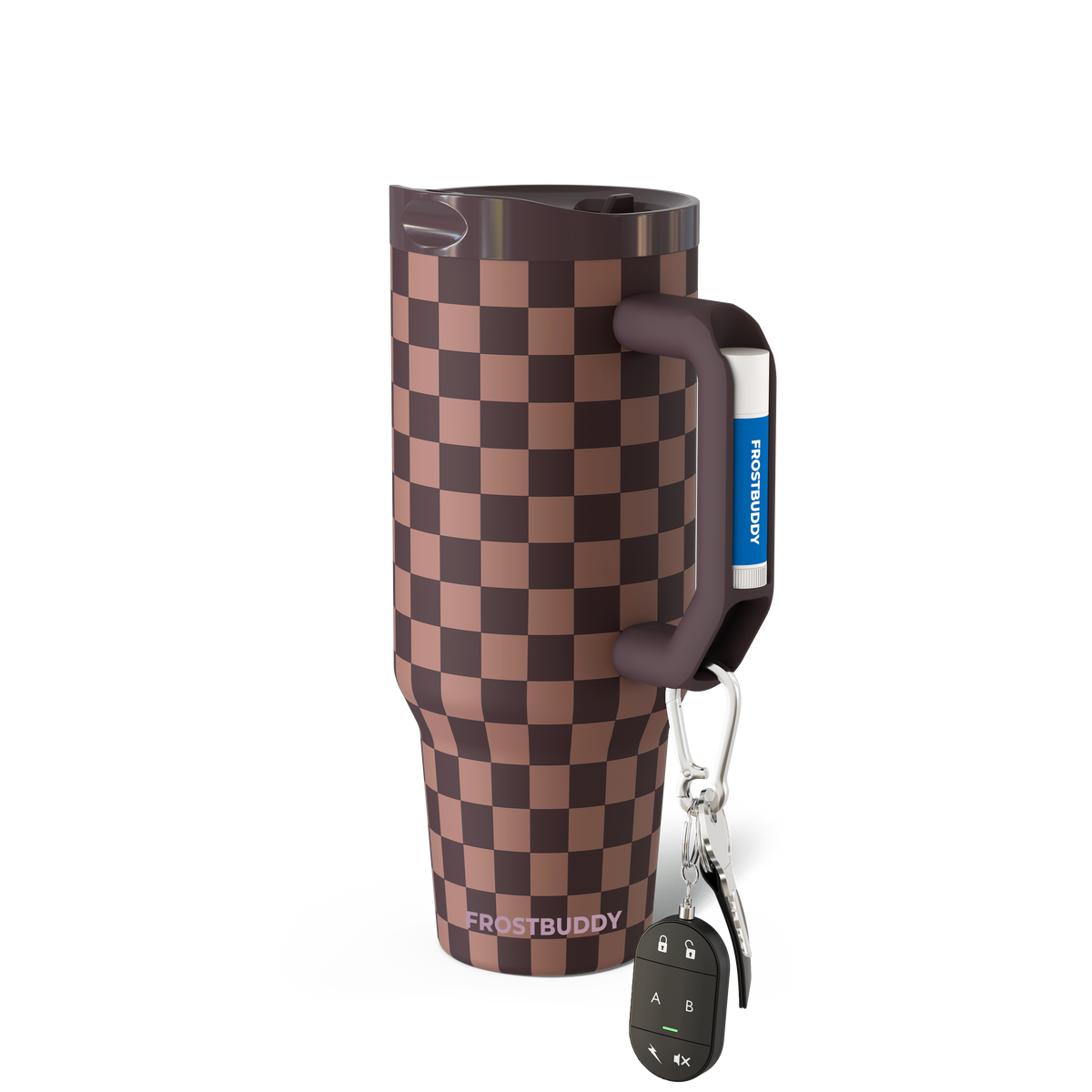 Thicc Buddy 40oz | Espresso Checkered image 1