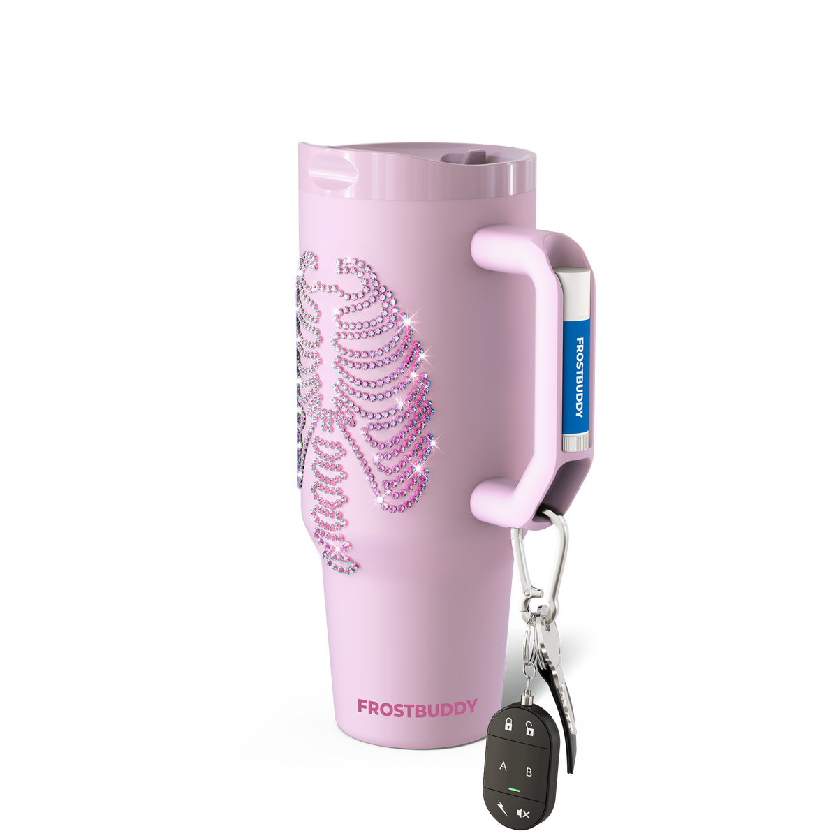 Thicc Buddy 40oz | Pink Skeleton image 2