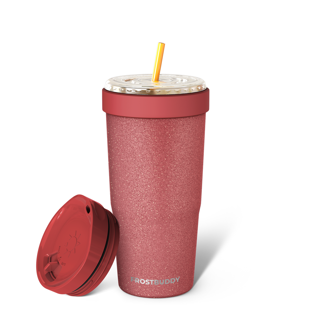 To-Go Buddy | Burgundy Glitz image 1